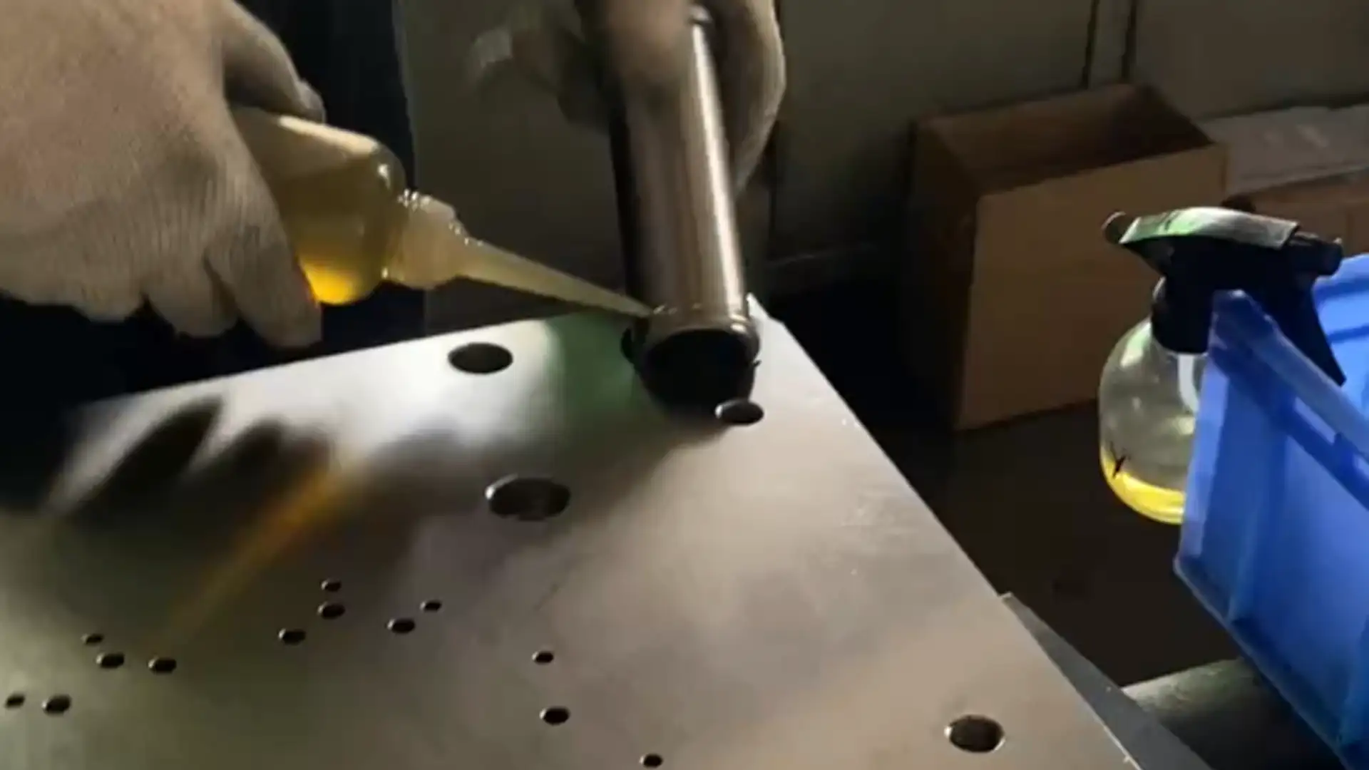 Assembly of injection molded parts
