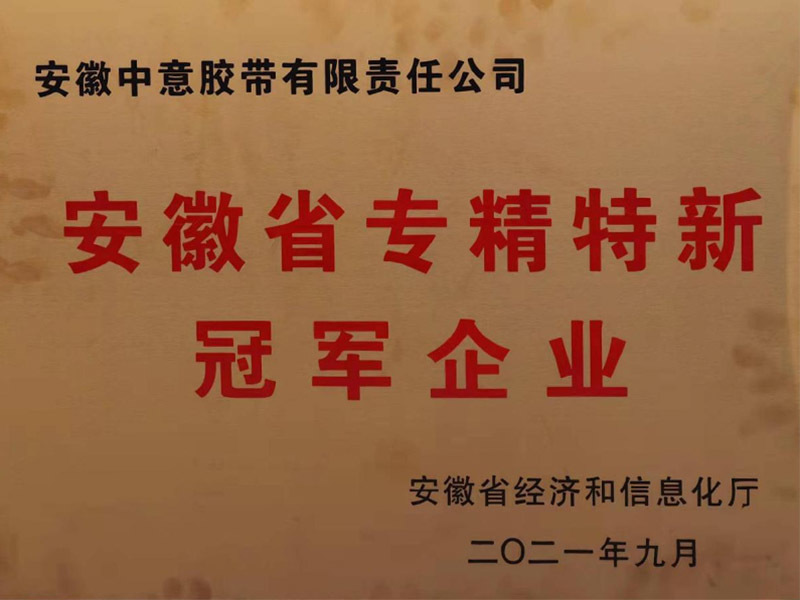 安徽省专精特新冠军企业