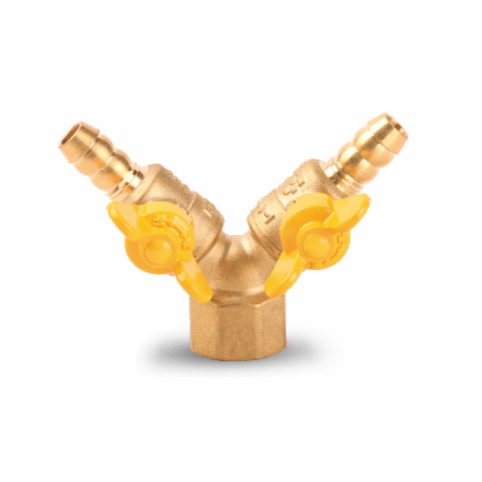 Double union internal thread gas valve BH-7510
