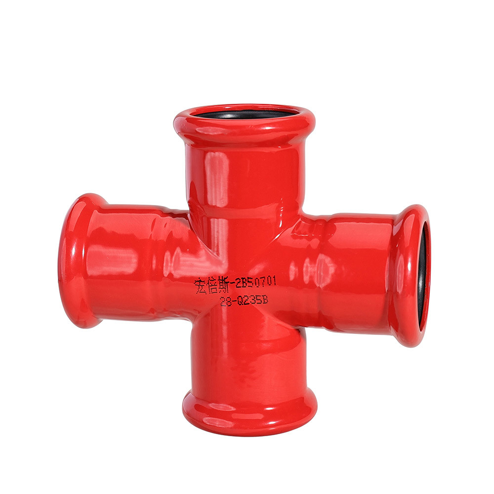 Equal diameter cross joint