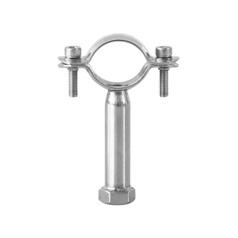 Reinforced stainless steel gas pipe clamp