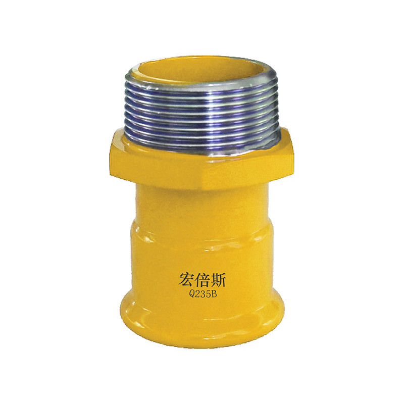 Adaptor union with male thread