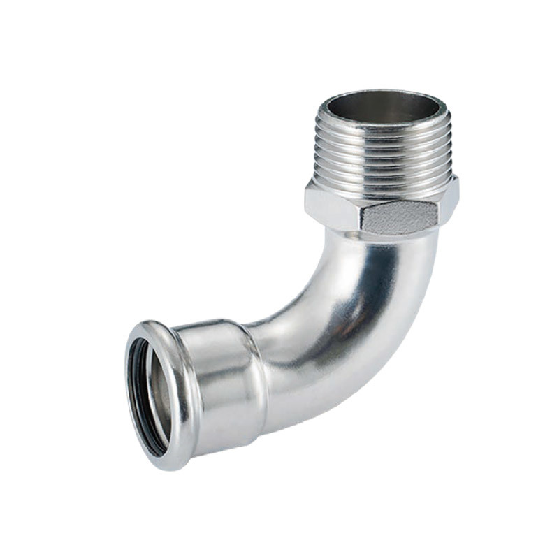 External threaded 90° elbow