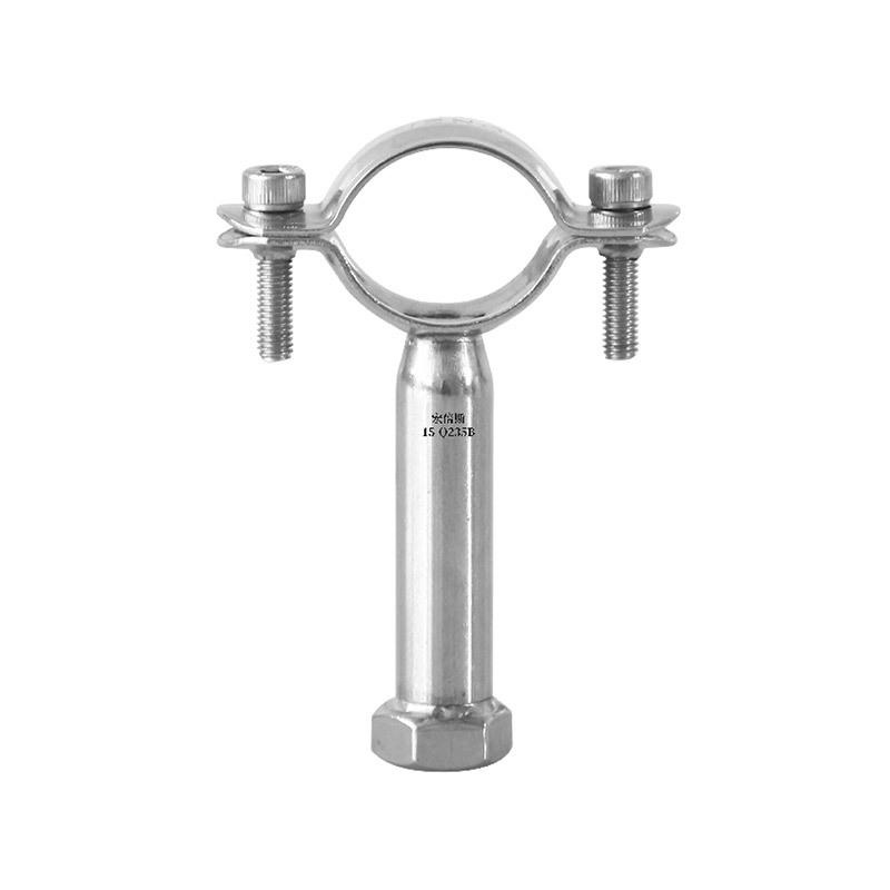 Reinforced stainless steel pipe clamp