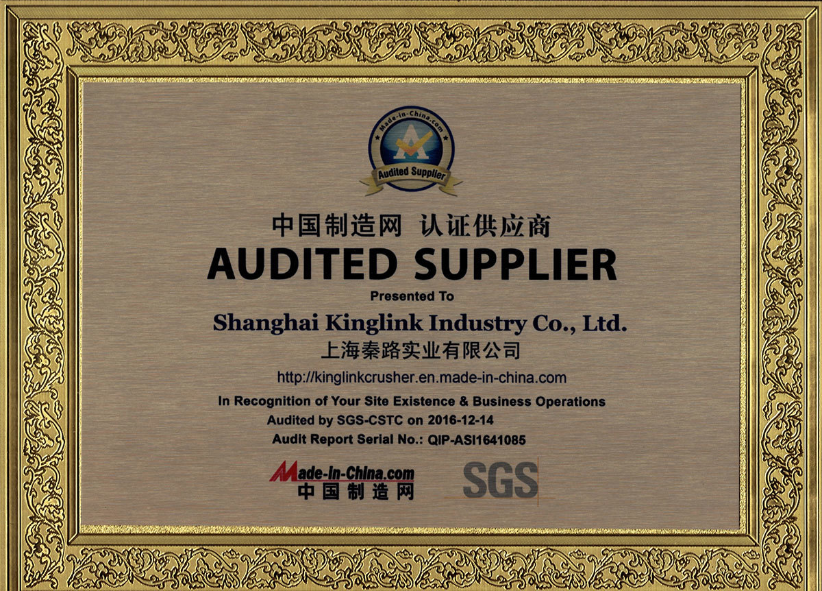 Fournisseur audité SGS