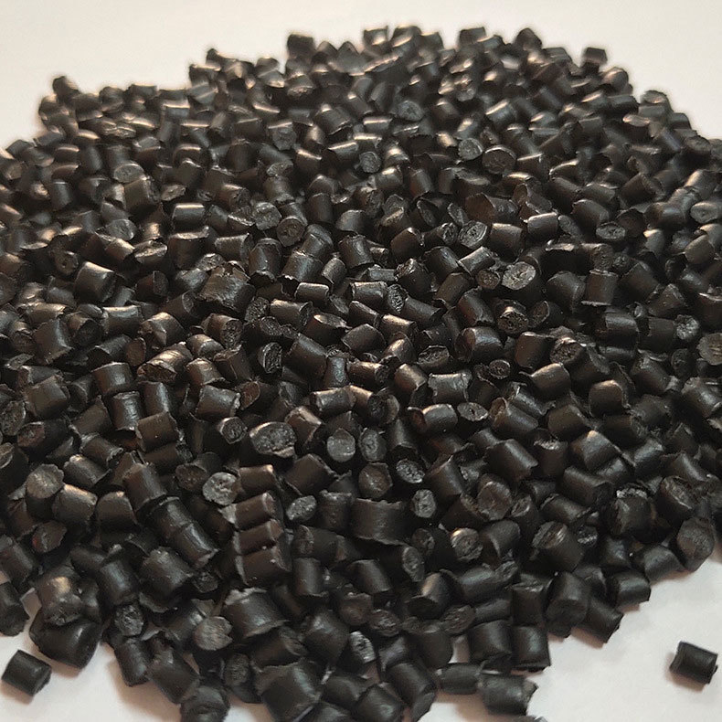 黑色高光再生料黑色ABS回料环保耐冲击注塑用塑料颗粒原料