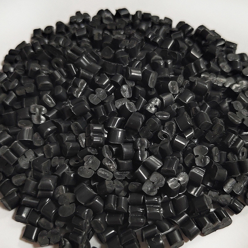 Spot supply polypropylene recycled plastic particles pp recycled particles pp black recycled injection molding particles