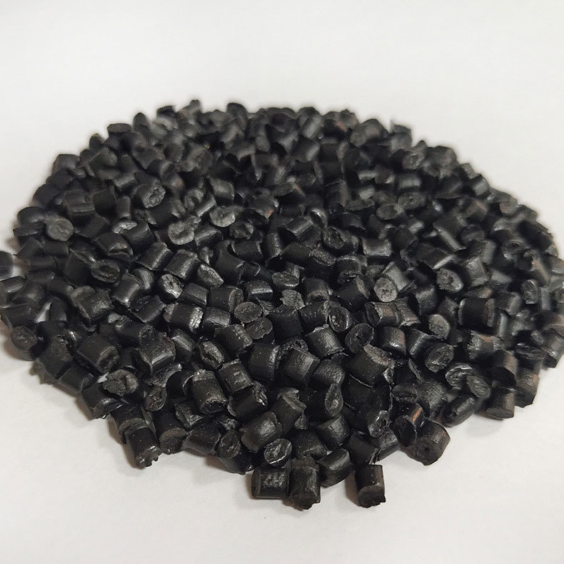 Wholesale pp recycled material particles environmentally friendly black pp plastic recycled material injection molding composite material particles in stock