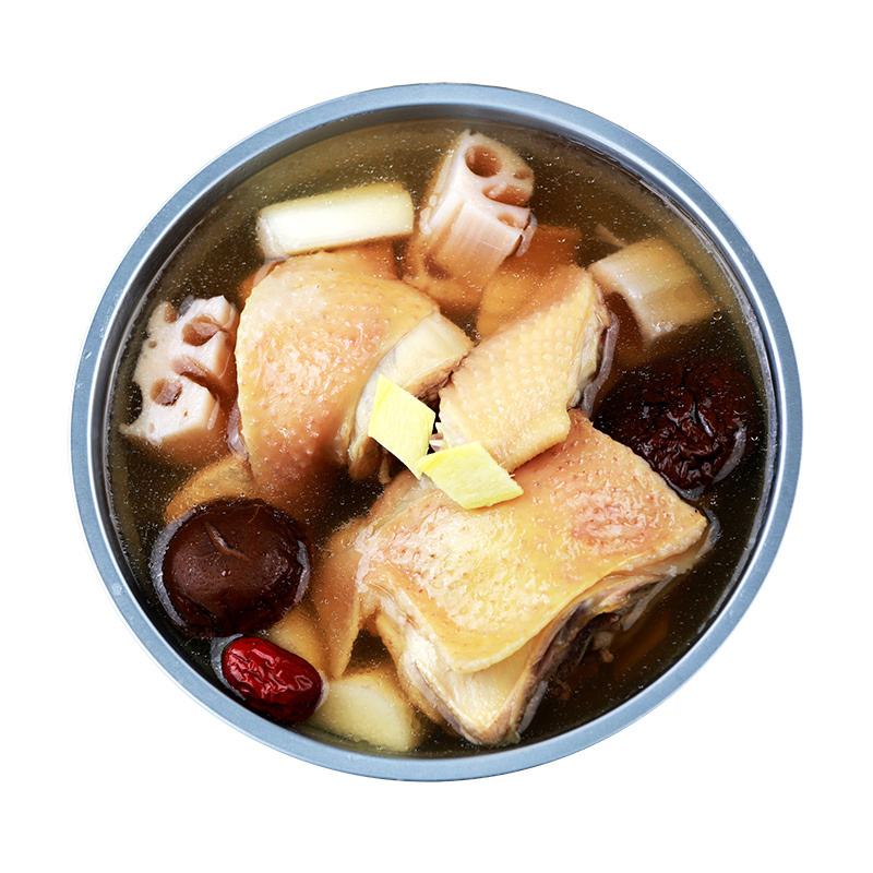 Soupe de poulet à la racine de lotus igname Soupe de poulet à la racine de lotus igname