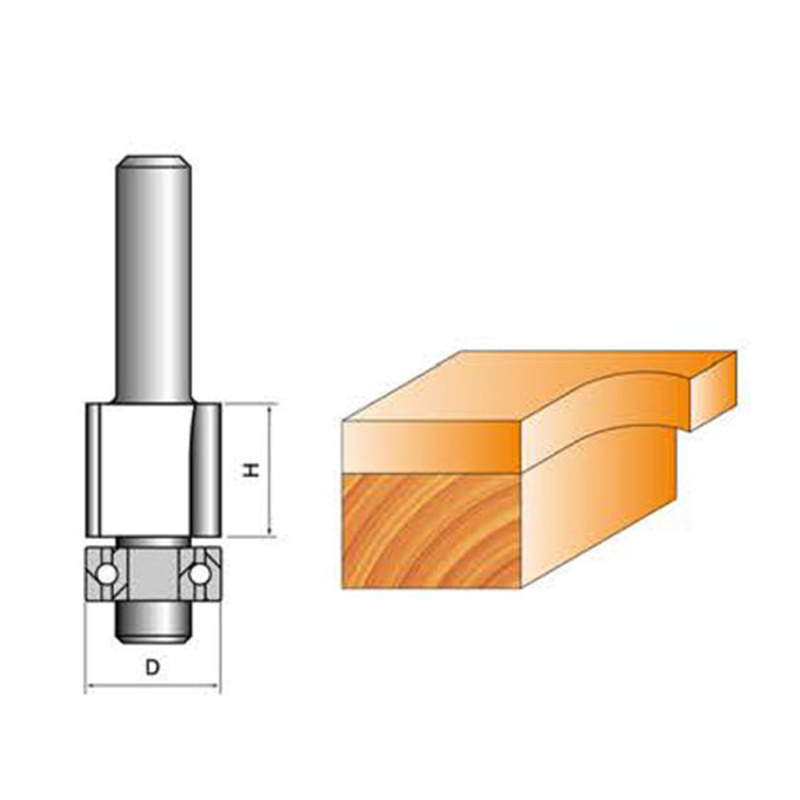 LC0201B FLUSH TRIM ROUTER BIT FOR THIN BOARD