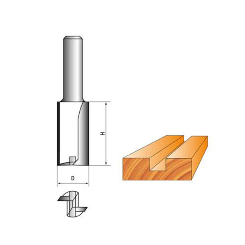 LC0115 STRAIGHT ROUTER BIT WITH BOTTOM TIP