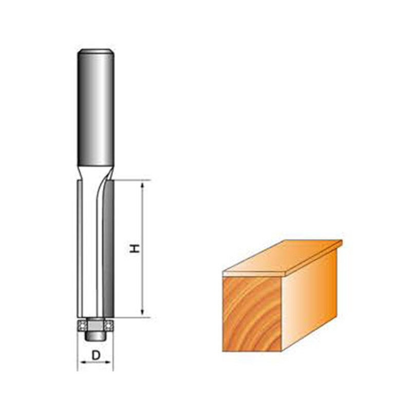 LC0204 LONG BLADE FLUSH TRIM ROUTER BIT