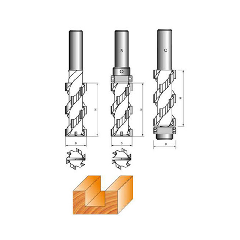 LC0114 HELICAL CLEANING BOTTOM ROUTER BIT