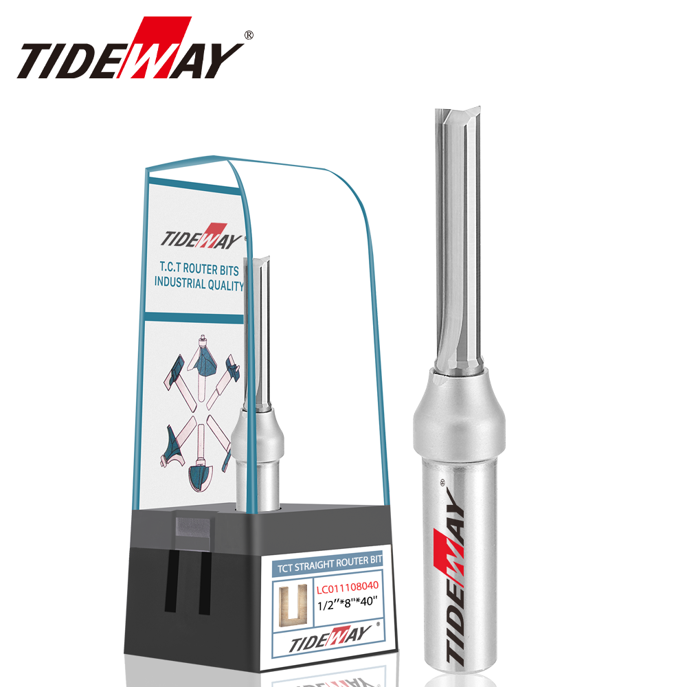 LC0111  SOLID CARBIDE STRAIGHT ROUTER BIT (STEEL SHANK)