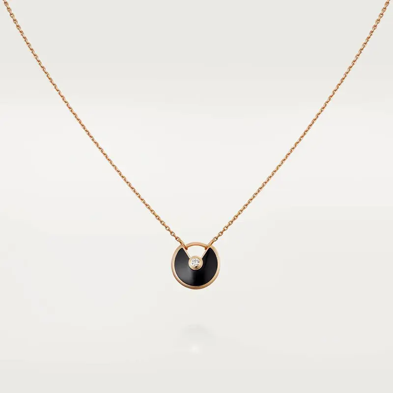 Natural pearl necklace (black)