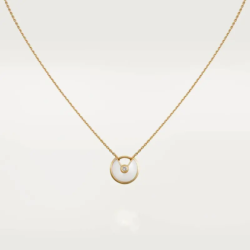 Natural pearl necklace (white)