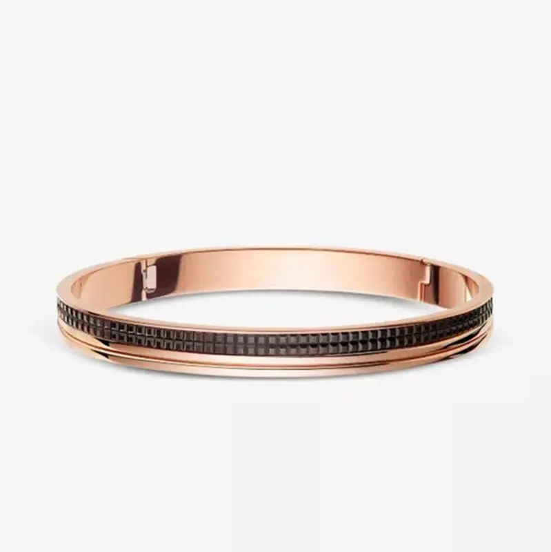 Stainless steel plated rose gold bracelet