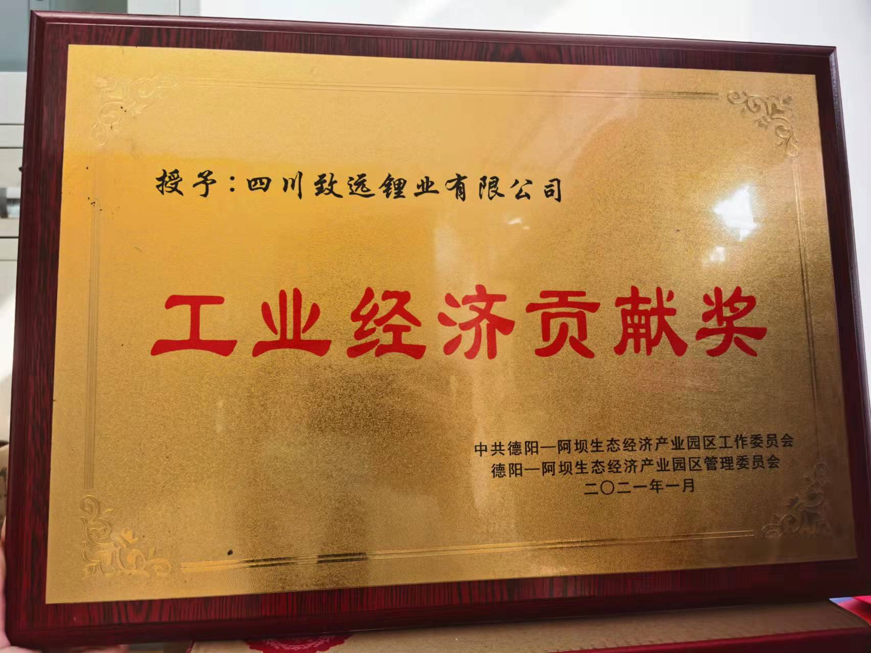 Zhiyuan Industrial Economic Contribution Award