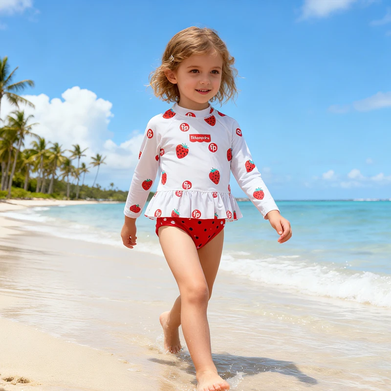 Long Sleeve Rash Guard + Bikini Bottoms