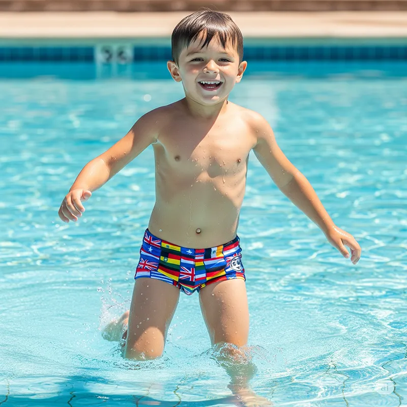 Flag Boys’ Swimming Briefs