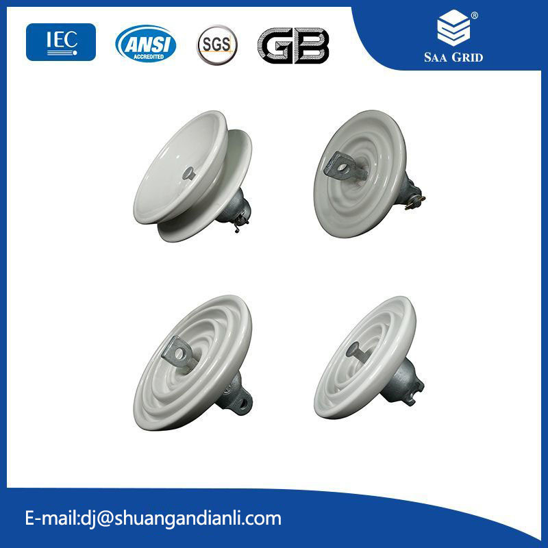 Disc type suspension porcelain insulator