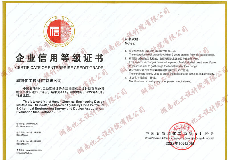 Corporate Credit Rating Certificate