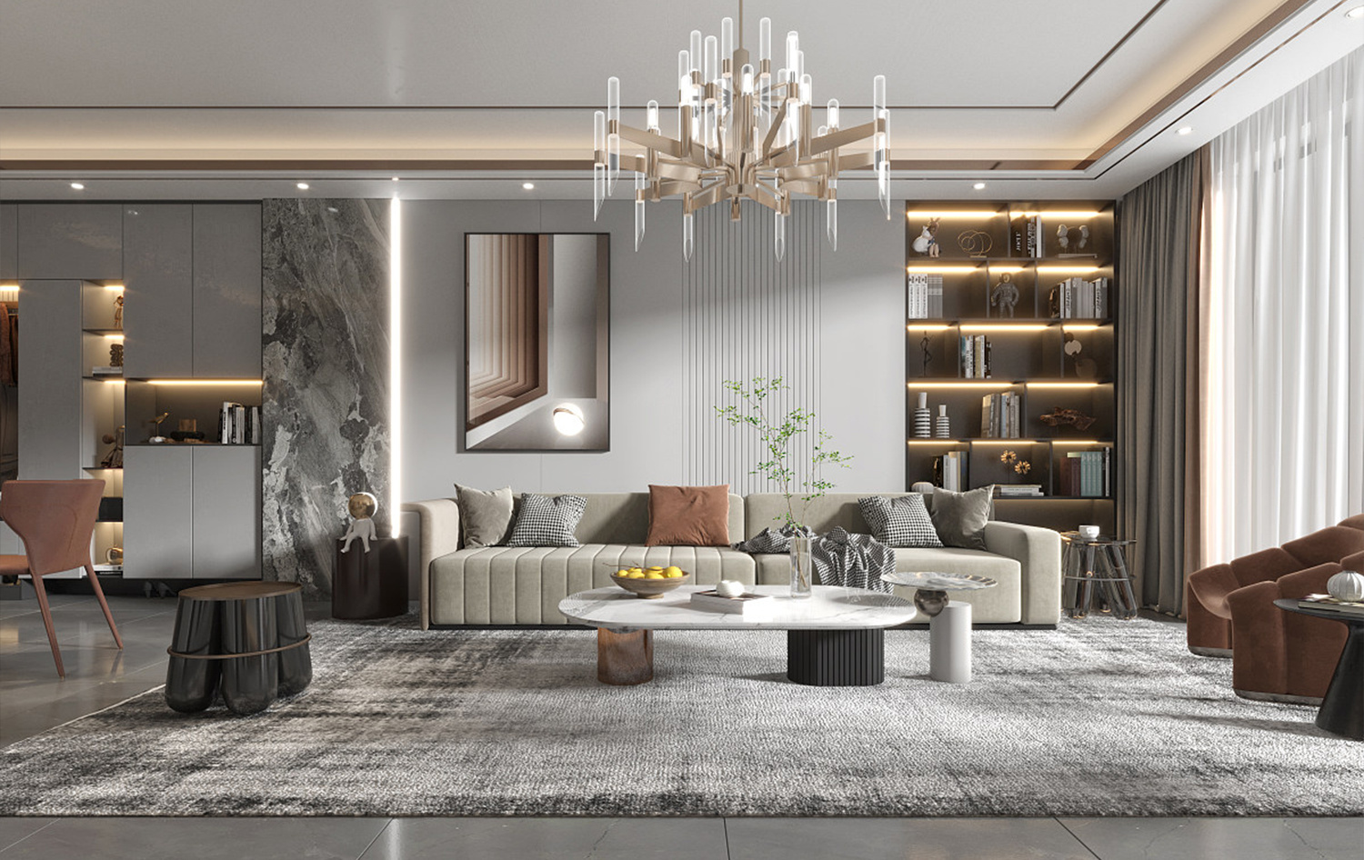 Modern art lighting highlights practicality, simplicity and simplicity