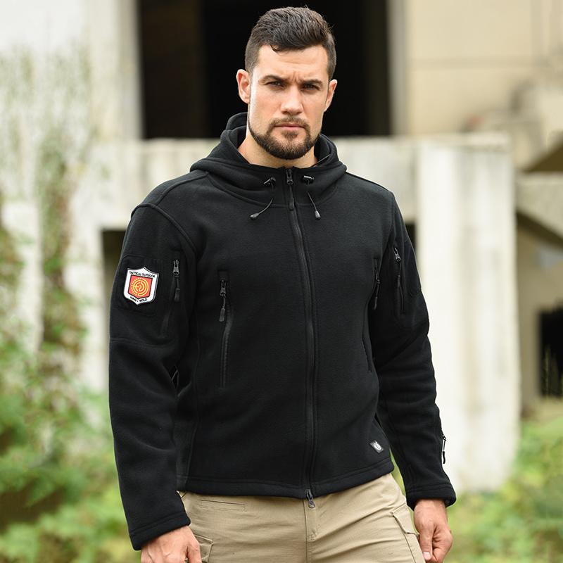 Windbreaker hooded solid color top