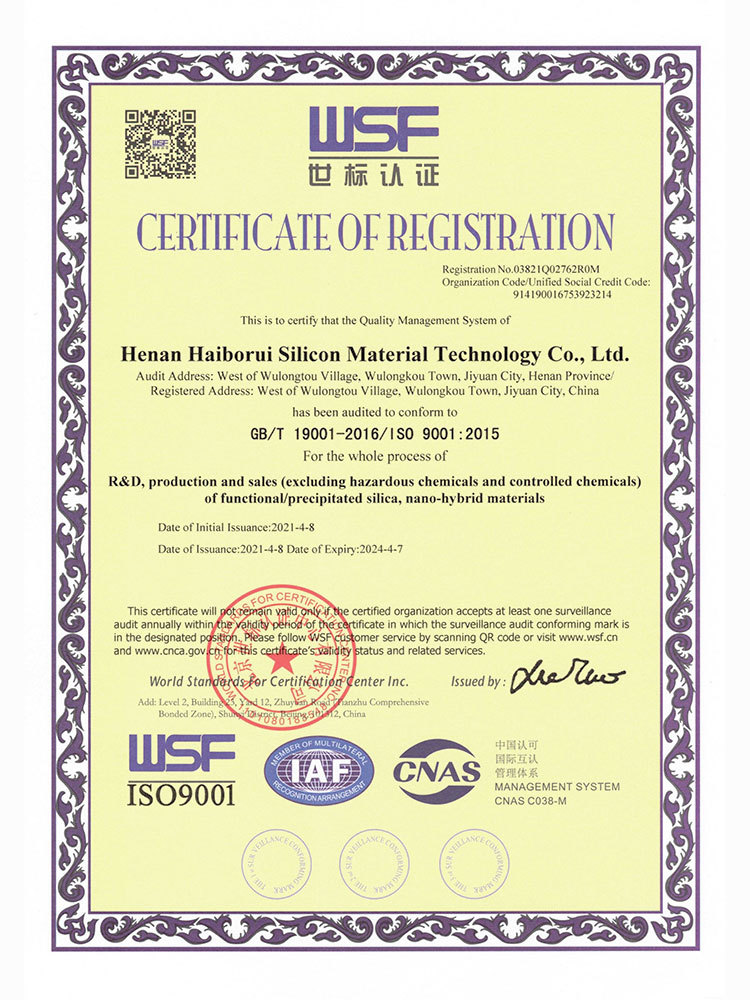 World Standard Certification-English ISO9001