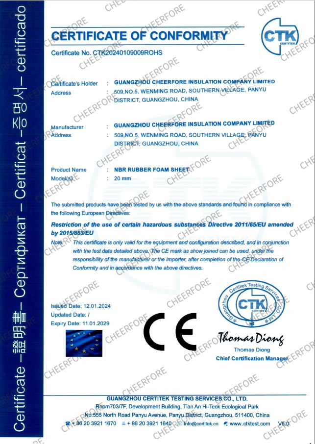 CE CERTIFICATE