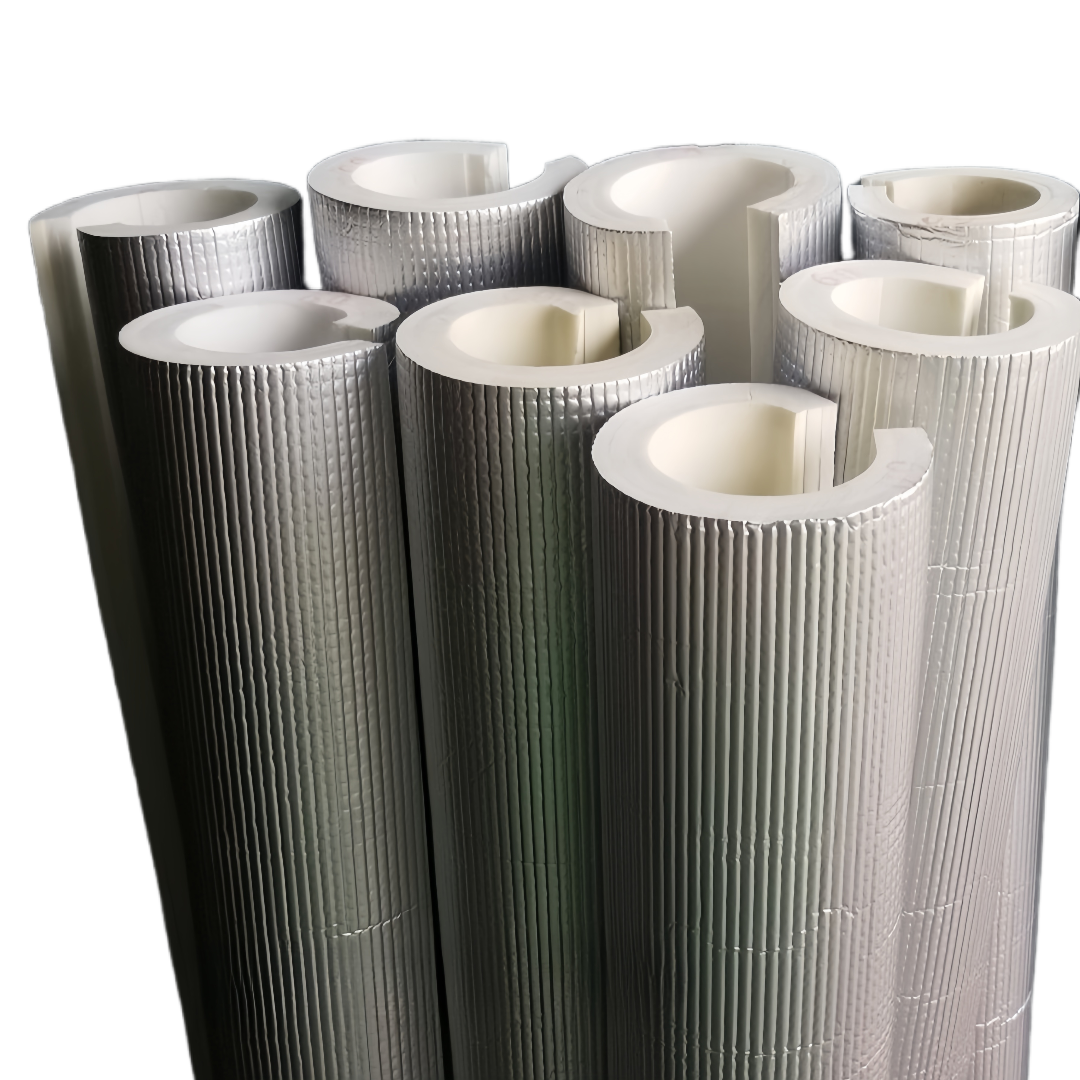 Aluminum Foil Faced PEF Insulation Tube