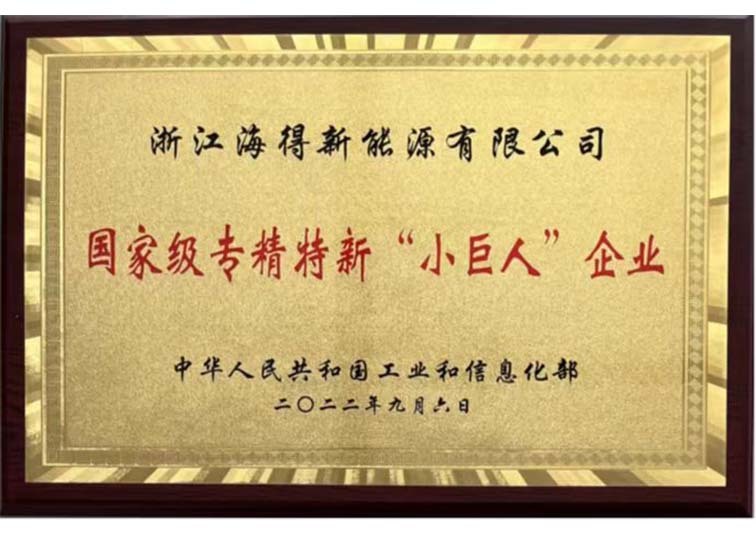 国家级专精特新“小巨人”企业
