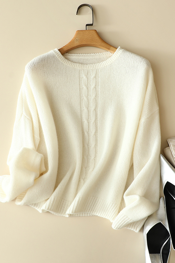 BC01777女士圆领100 � shmere套头衫