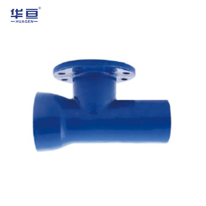 Nodular cast iron socket single disc tee