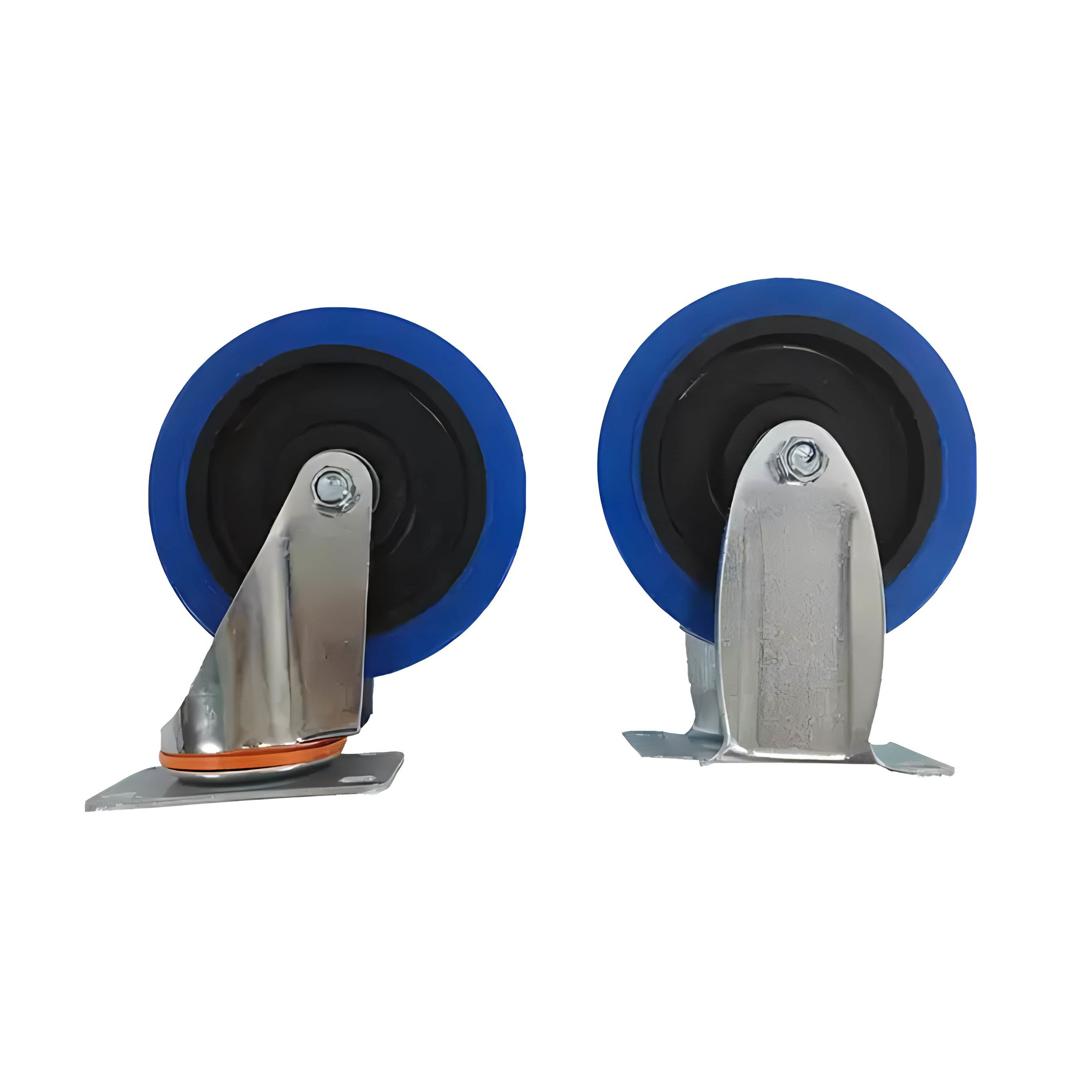 Blue TPR casters