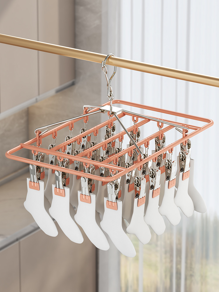 Plastic Dip Colorful Drying Socks Rack