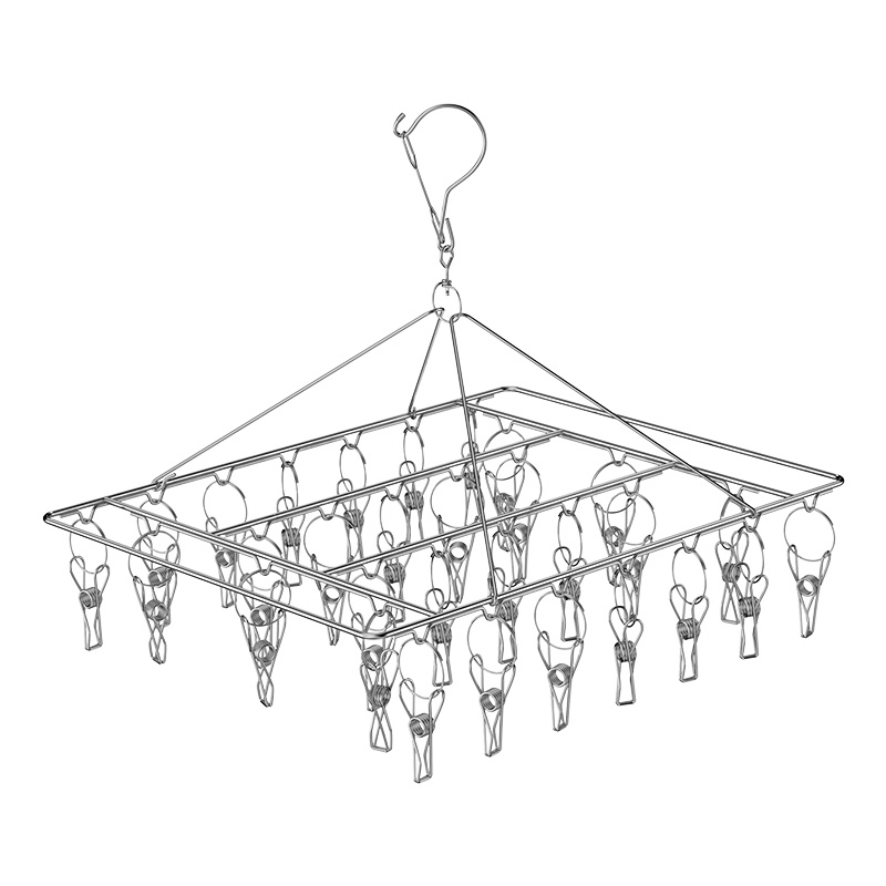 Stainless steel single-layer socks rack