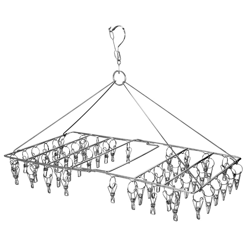 Stainless steel folding socks rack
