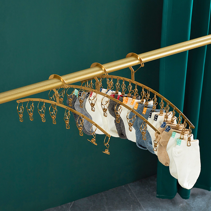 0224 Flat Strip Windproof Arc Hosiery Rack