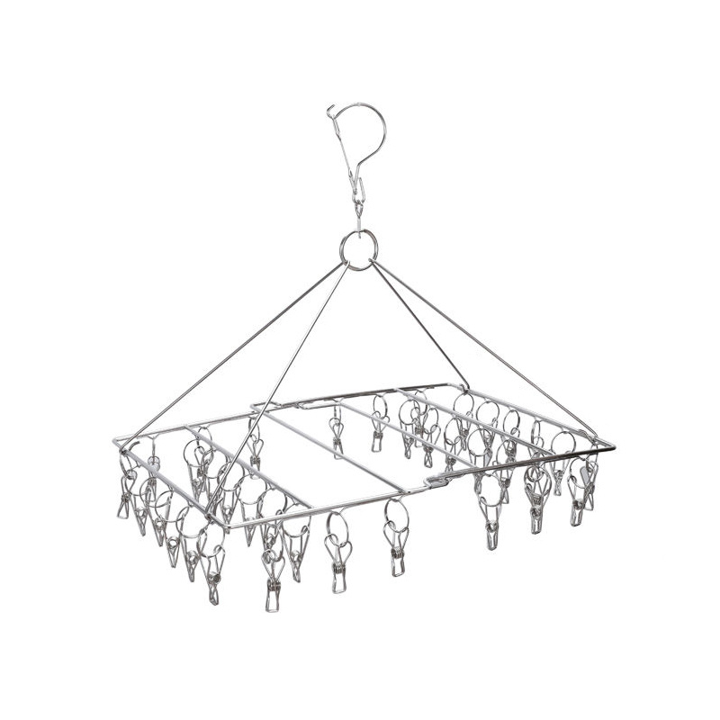 Stainless steel folding socks rack