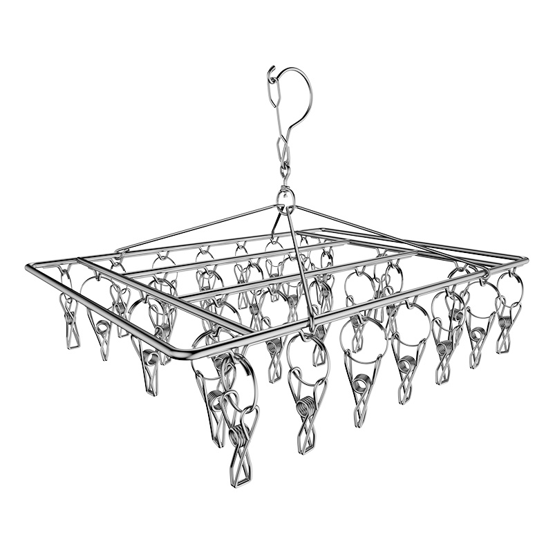 Stainless steel single-layer socks rack