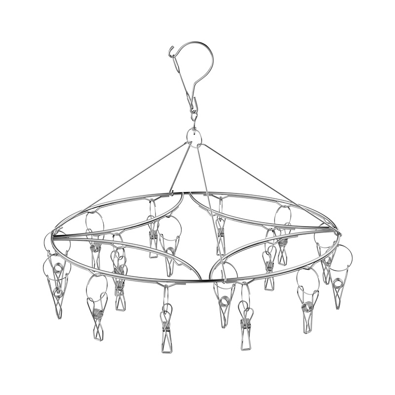 Stainless steel single-layer socks rack