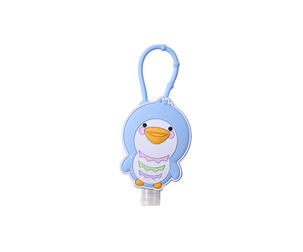 HAND SANITIZER WITH SILICONE HOLDER-PENGUIN