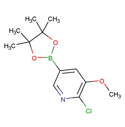 CAS No.1256360-28-7   2-Chloro-3-methoxy-5-(4,4,5,5-tetramethyl-1,3,2-dioxaborolan-2-yl)pyridine