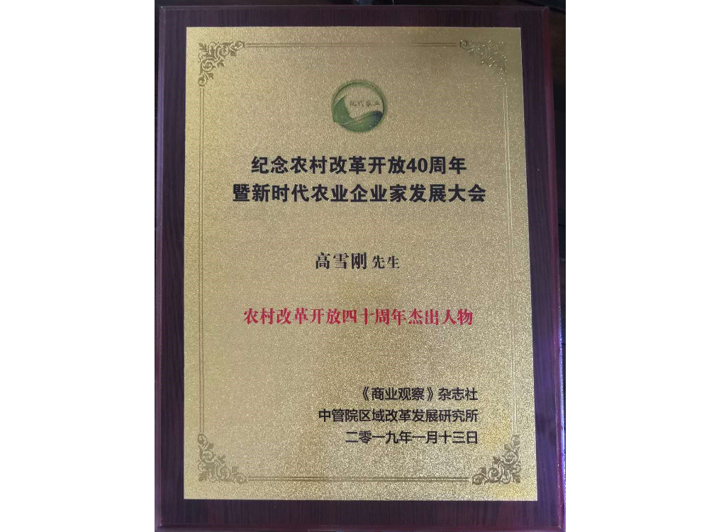 農(nóng)村改革開放四十周年杰出人物