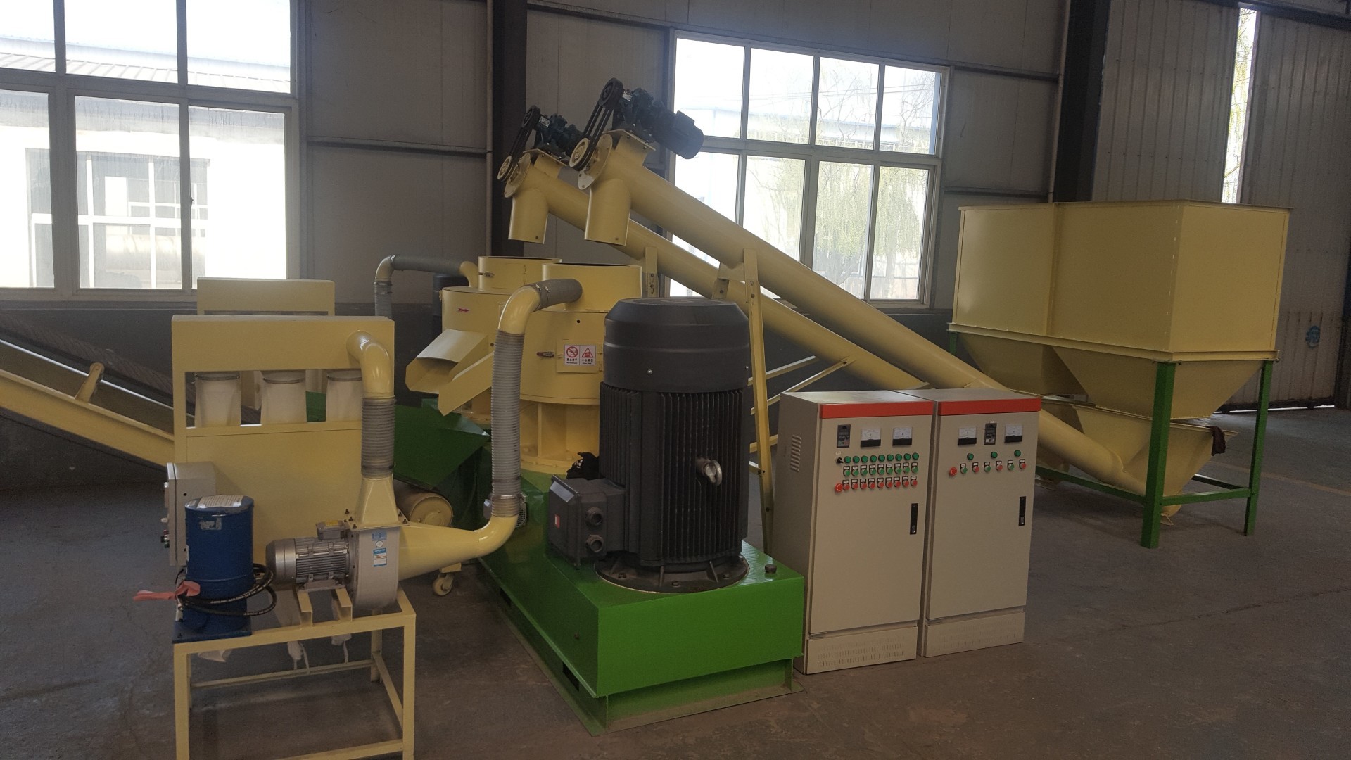 Biomass pellet complete unit
