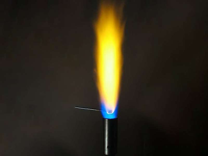 Identification of cation by flame reaction