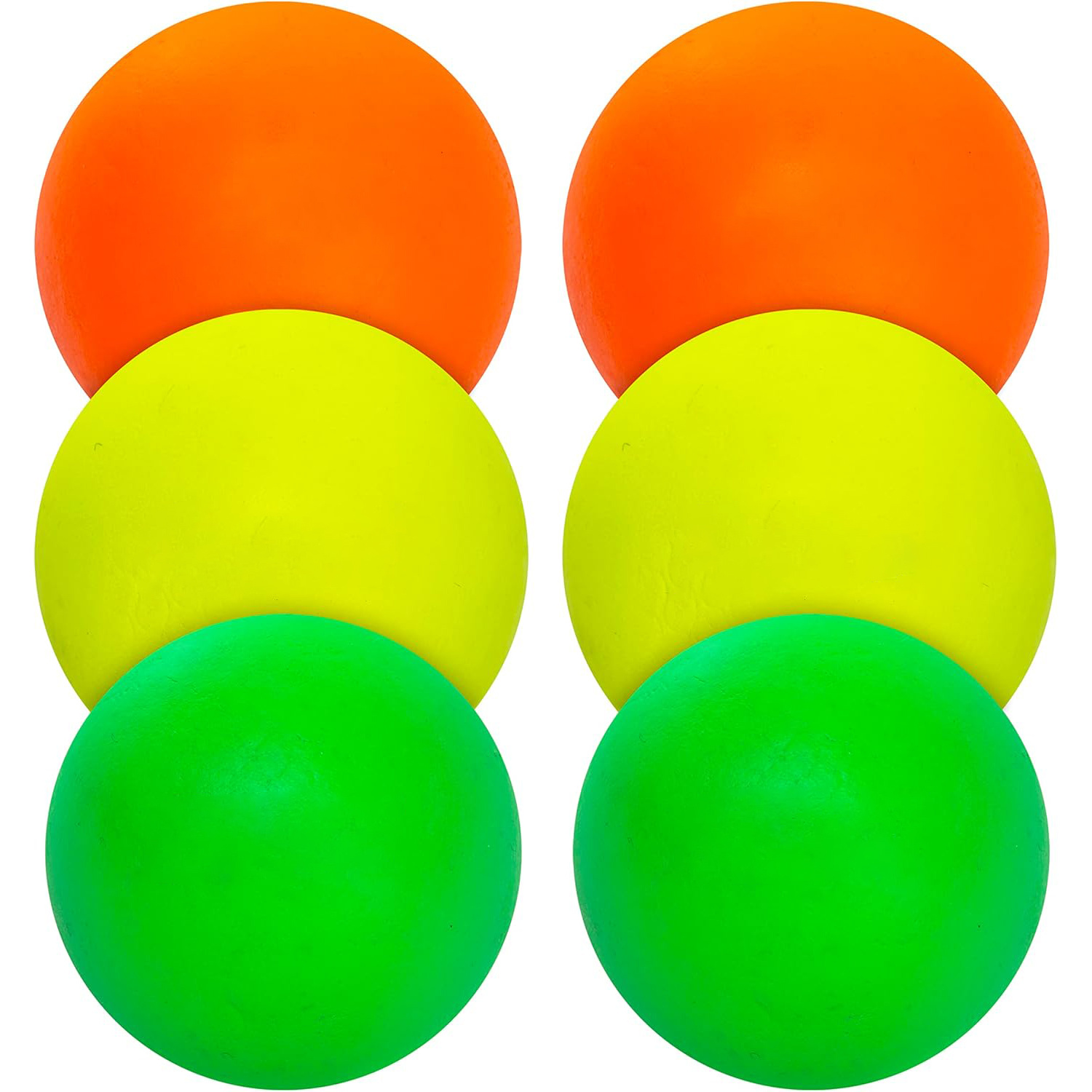 Soft Rubber Lacrosse Balls for Kids - Perfect for Beginners & First Time Players - Softer & Smaller Construction than Regulation Balls - Bright Colors
