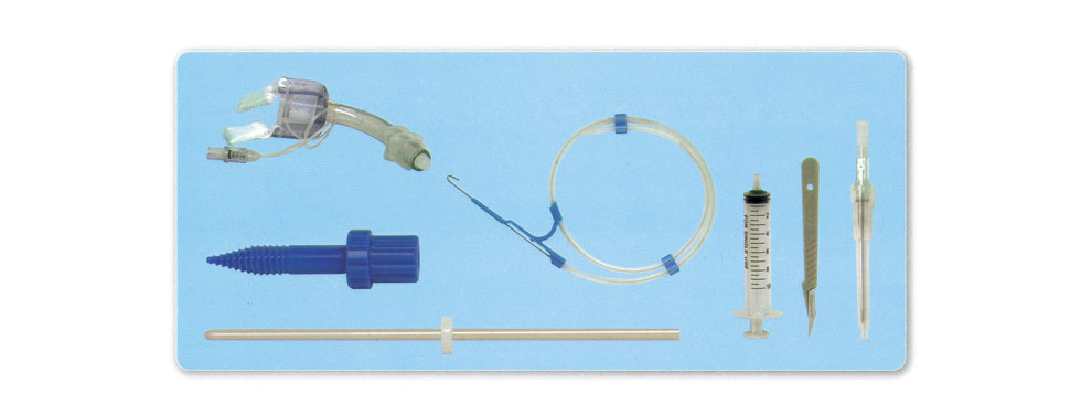 Percutaneous tracheal atherectomy set