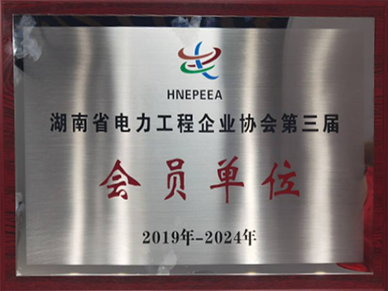 The Third Member Unit of Hunan Electric Power Engineering Enterprise Association